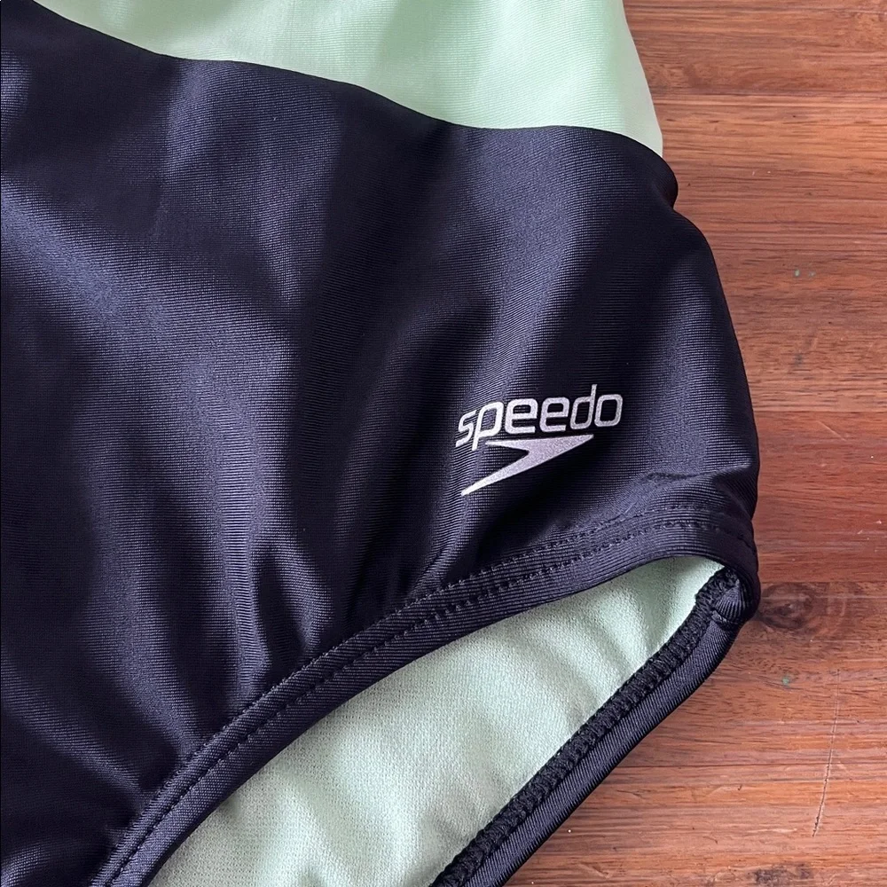 Speedo Mint Green and Turquoise Swimsuit Girls Size 16
